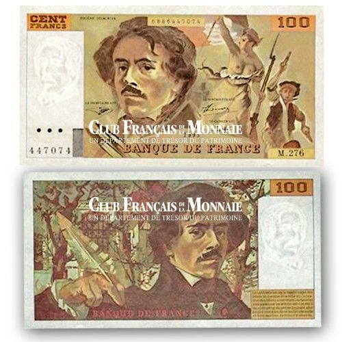 billets de 100 frcs   Delacroix   1984 -1986 et 1987 20 Chissey-en-Morvan (71)
