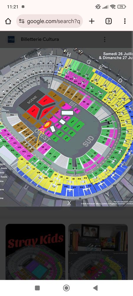 2 billets pour stray kids, 27/07 600 Paris 14 (75)