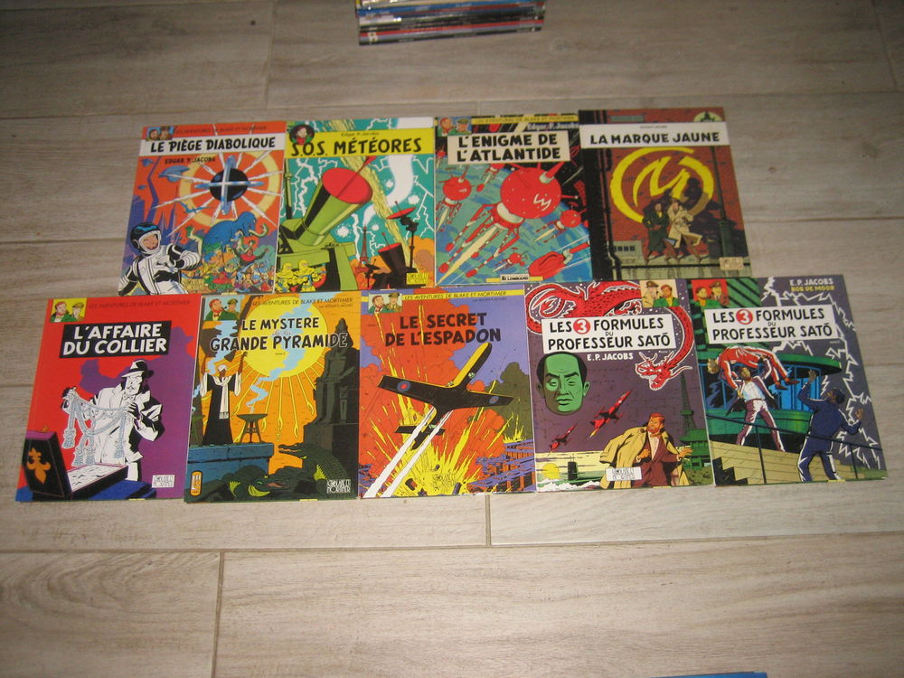 lot 9 bd BLAKE ET MORTIMER �dition delville dos blanc 40 C�zy (89)