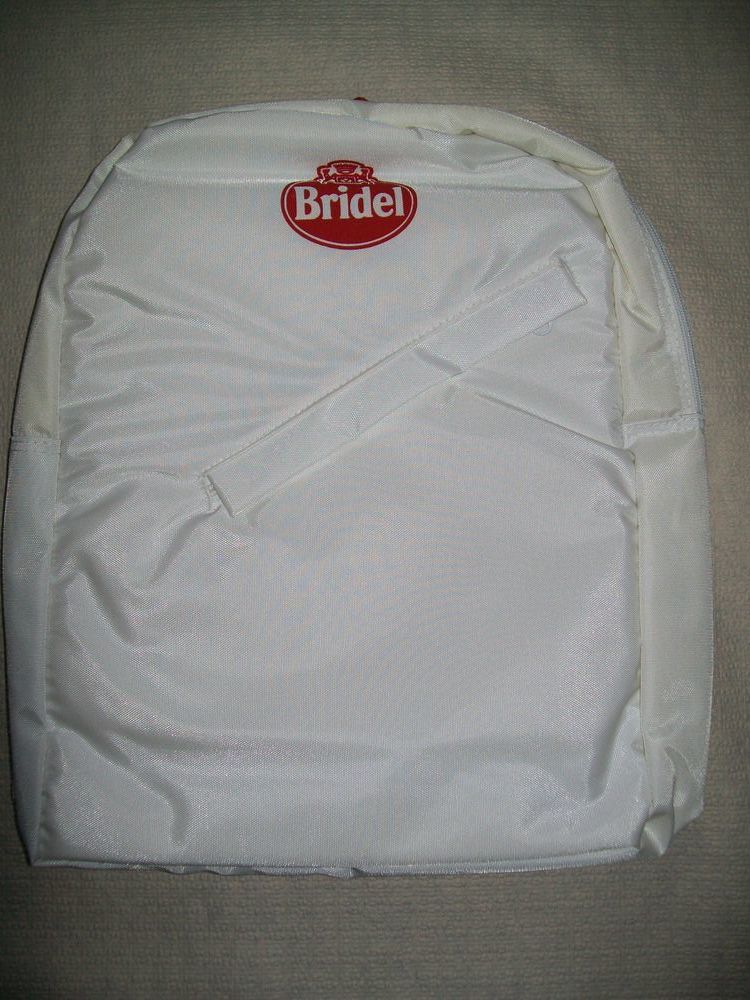 Sac � dos blanc, bretelles rouges, marqu�    Bridel   , neuf 5 Reims (51)