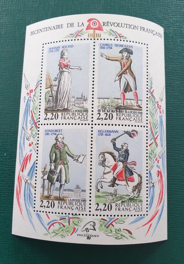 Bloc Feuillet BF10 en dessous faciale 1 Jou�-l�s-Tours (37)