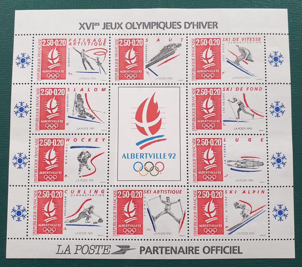 Bloc Feuillet BF14 en dessous faciale 3 Jou�-l�s-Tours (37)