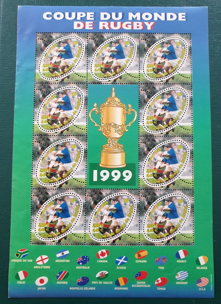 Bloc Feuillet BF26 en dessous faciale 4 Jou�-l�s-Tours (37)