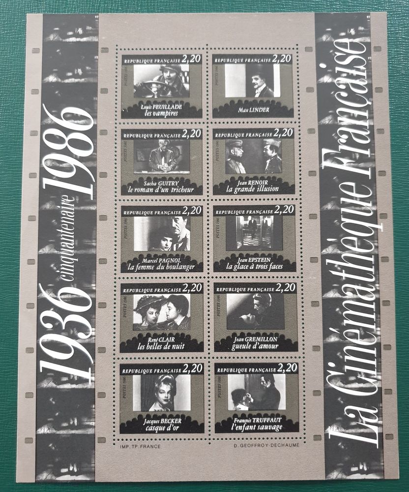 Bloc Feuillet BF9 en dessous faciale 2 Jou�-l�s-Tours (37)