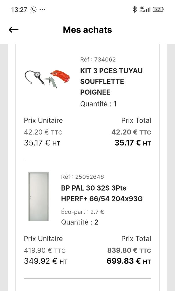 Bloc porte 450 Montreuil (93)