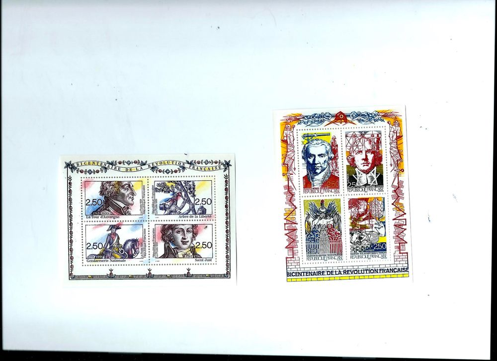 Blocs feuillets   bicentenaire de la r�volution  0 Mulhouse (68)