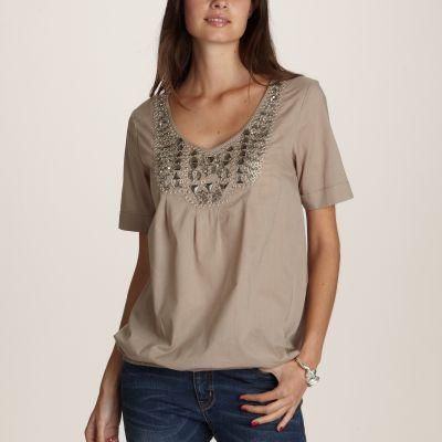 blouse bijoux NEUVE �tiquett�e marron claire taille 36 10 Lyon 5 (69)