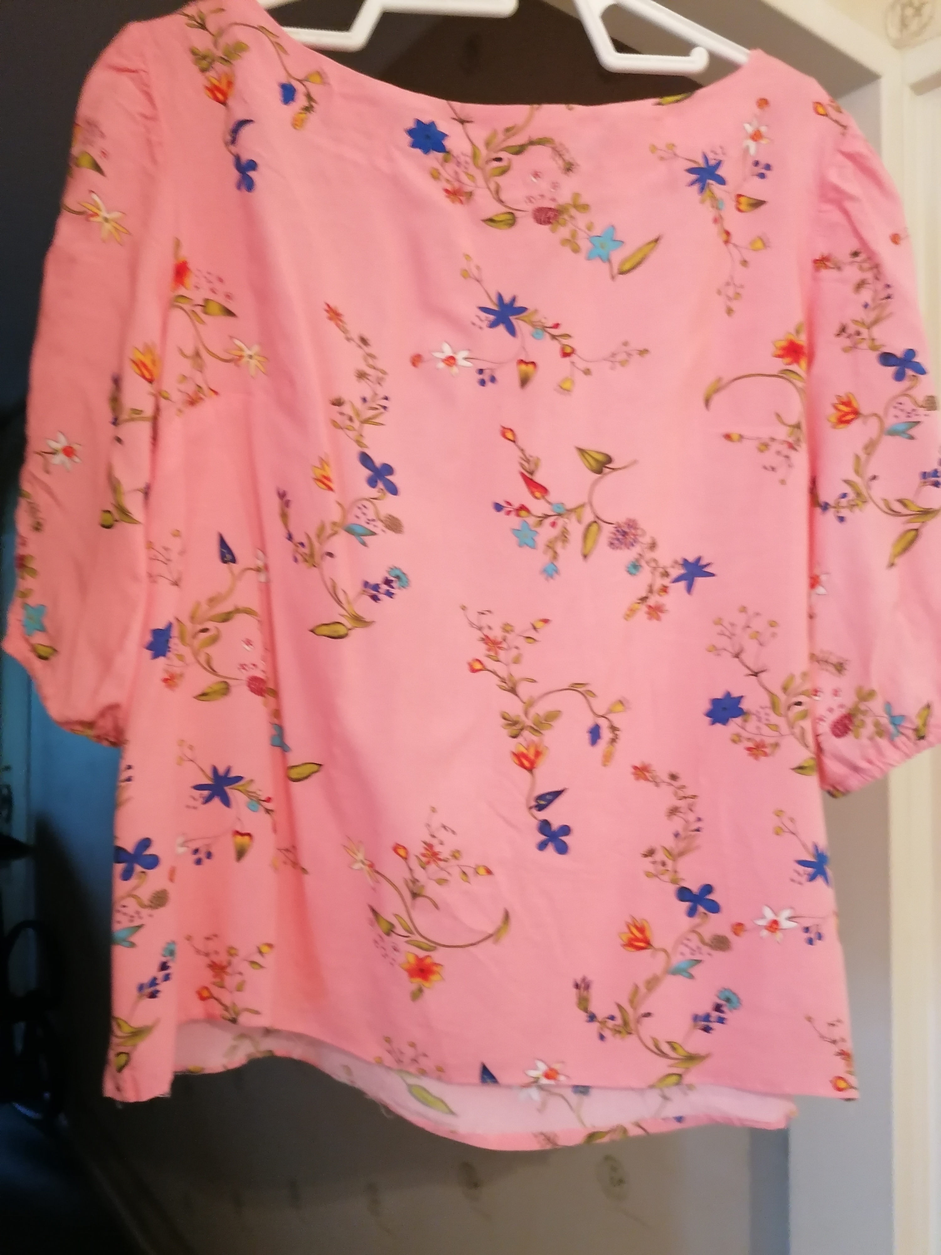 Blouse rose d�cor floral 4 Jury (57)