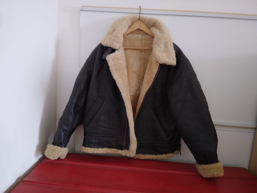 Blouson aviateur peau la�n� 80 Sch�lcher (97)
