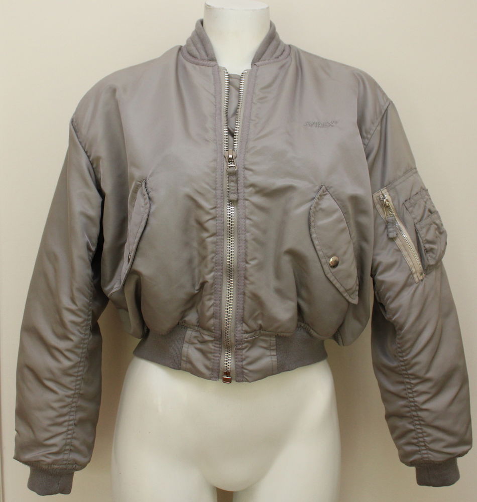 Blouson Bombers gris perle AVIREX T.S vintage 80 100 Issy-les-Moulineaux (92)