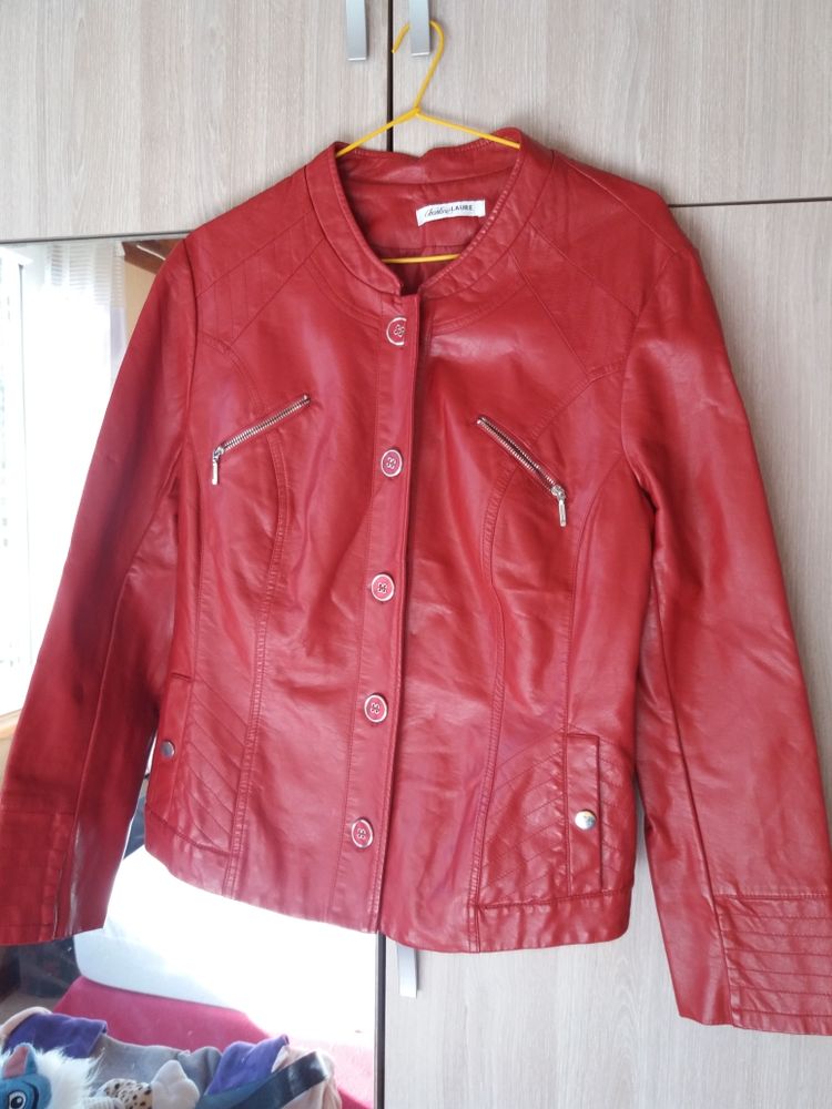 Blouson Christine Laure rouge taille 3 25 Monceaux (60)