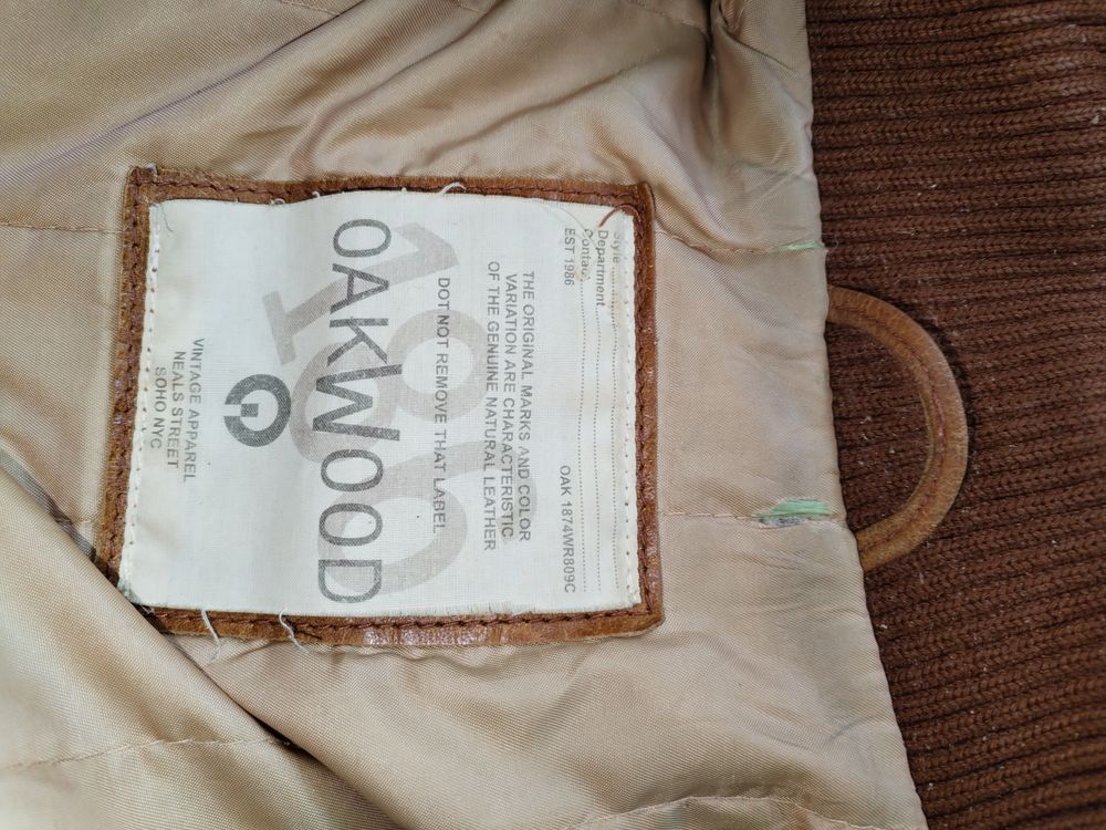 Blouson cuir camel OAKWOOD (Taille M) m2 38 Brillon-en-Barrois (55)