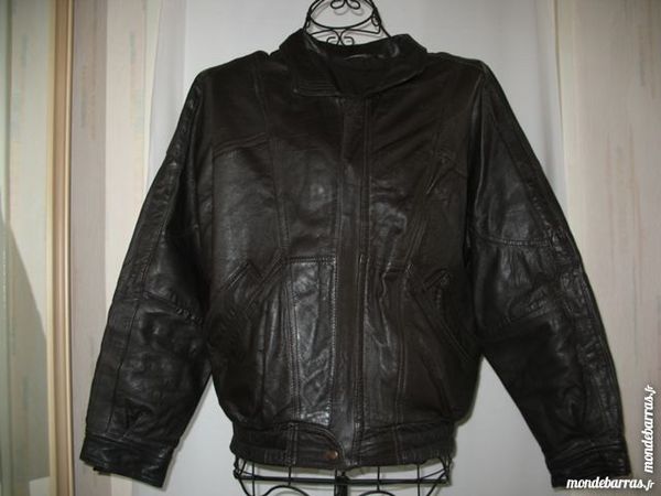 Blouson en cuir marron - T 48 19 Antony (92)