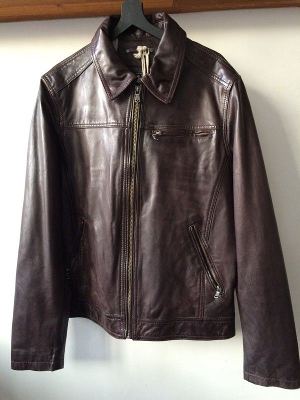 Blouson en cuir marron pour homme - NEUF avec �tiquettes 130 Issy-les-Moulineaux (92)