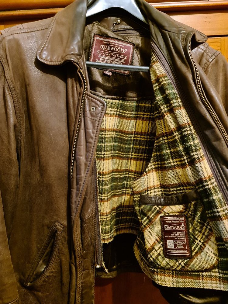 Blouson Cuir Marron OAKWOOD 100 Gazinet (33)
