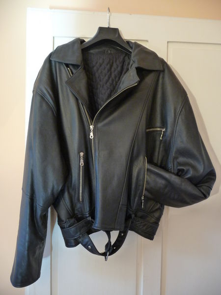 Blouson cuir noir taille m
