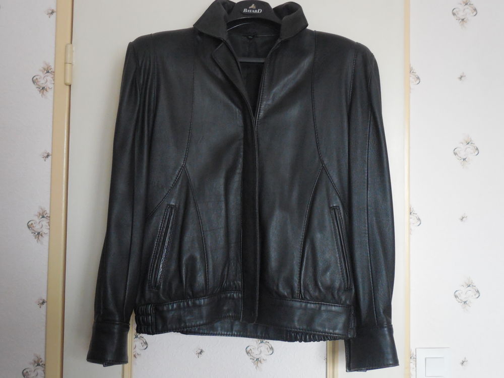 blouson cuir noir 50 La Membrolle-sur-Choisille (37)