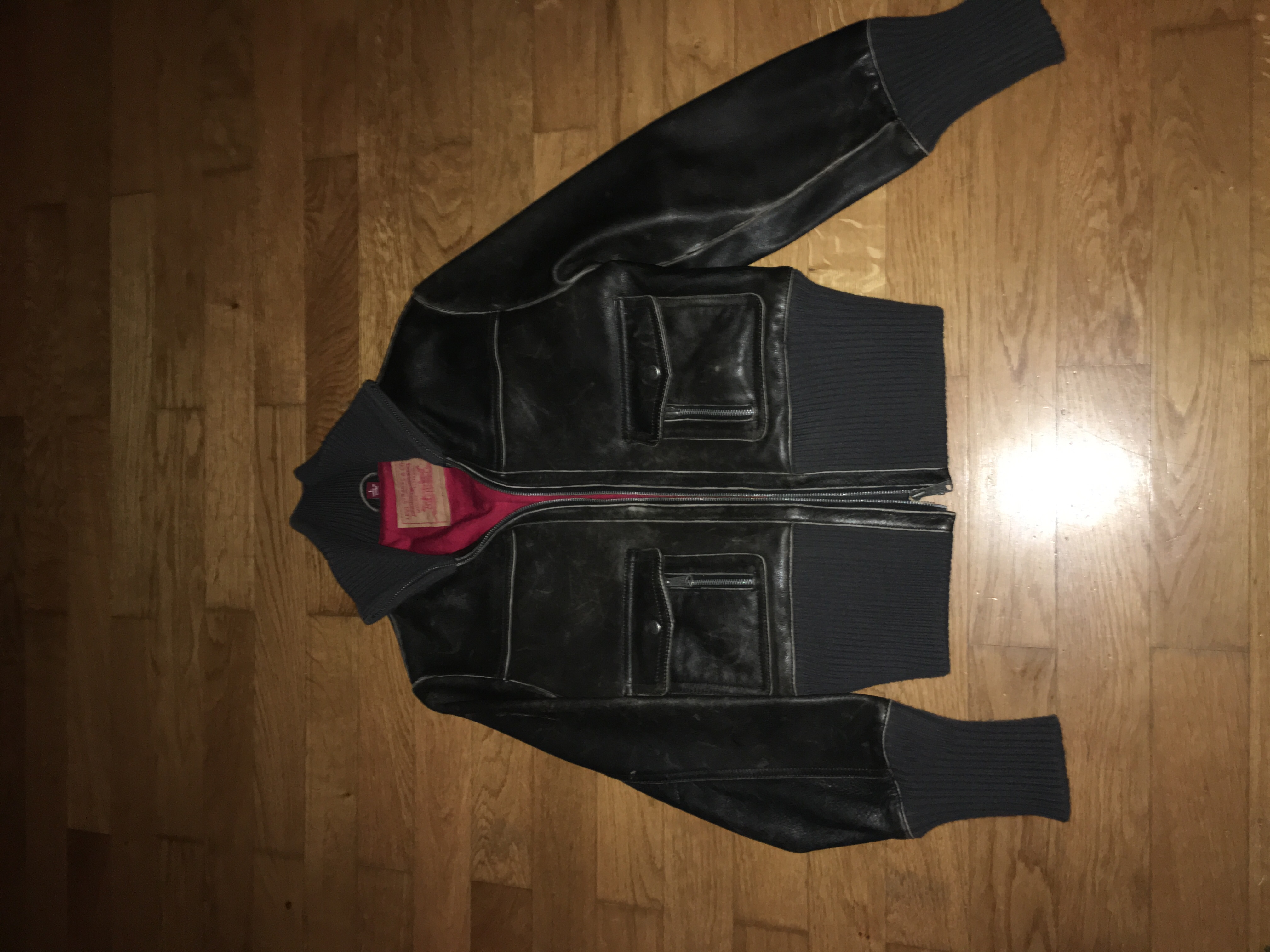 Blouson cuir vieilli Levi?s 80 Bourg-la-Reine (92)