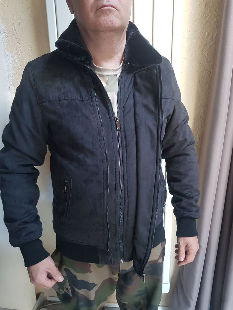 BLOUSON EN DAIM XL gris 50 Drancy (93)