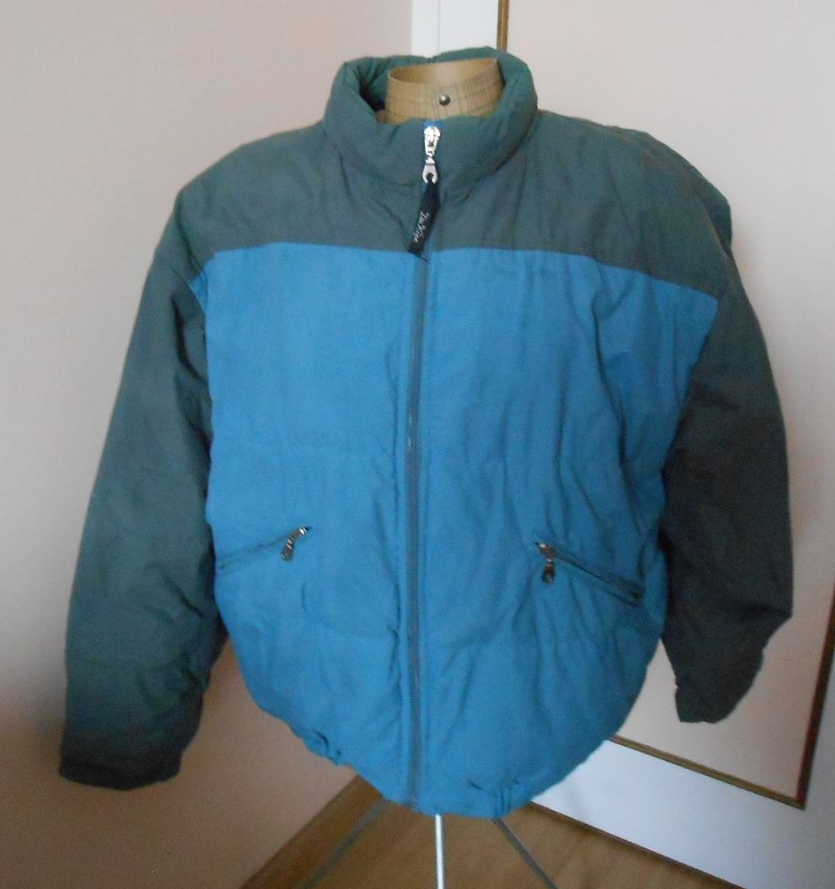 Blouson doudoune bleu p�trole et gris, sans capuche ? Dakine 12 Limoges (87)