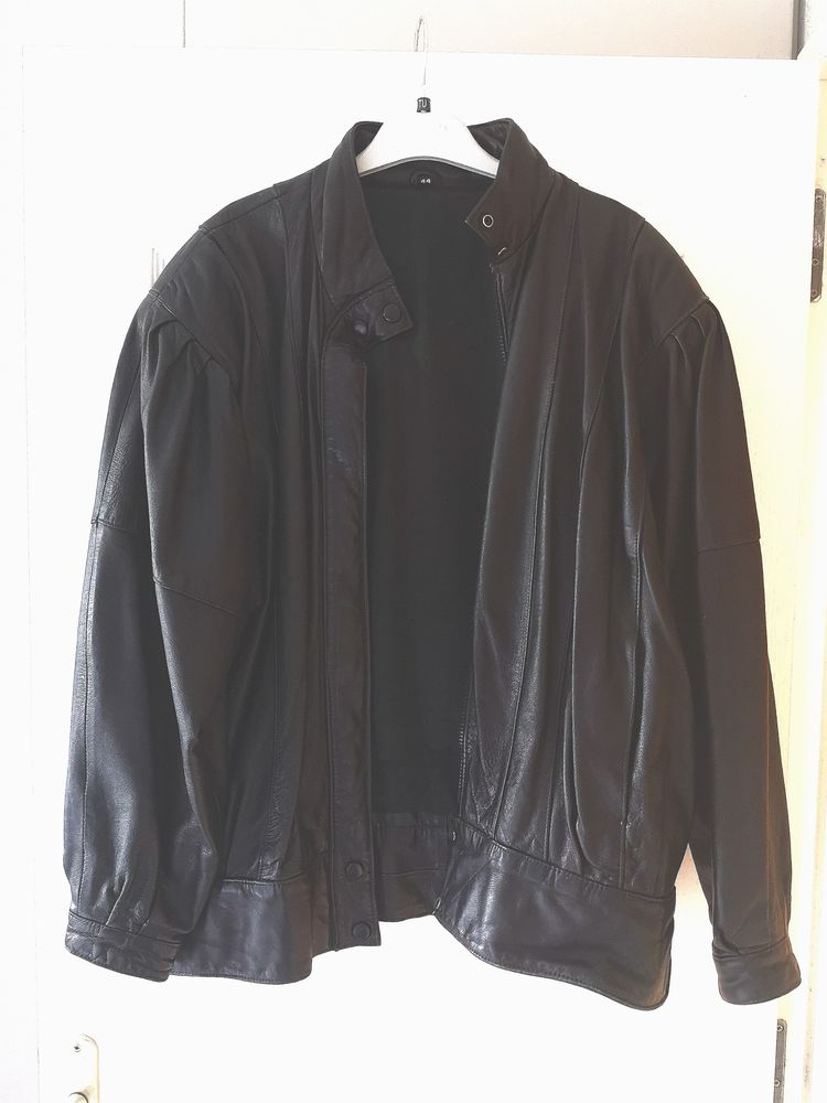 Blouson femme cuir noir 55 Saint-L� (50)