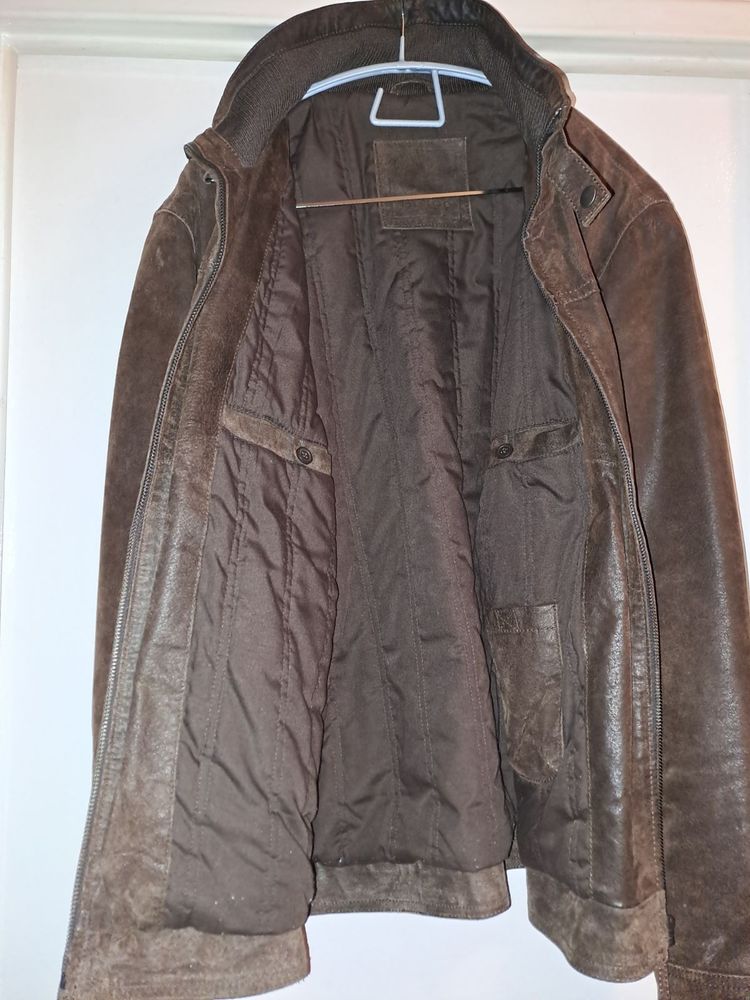 Blouson homme en cro�te de cuir vieilli 35 Sentenac-d'Oust (09)