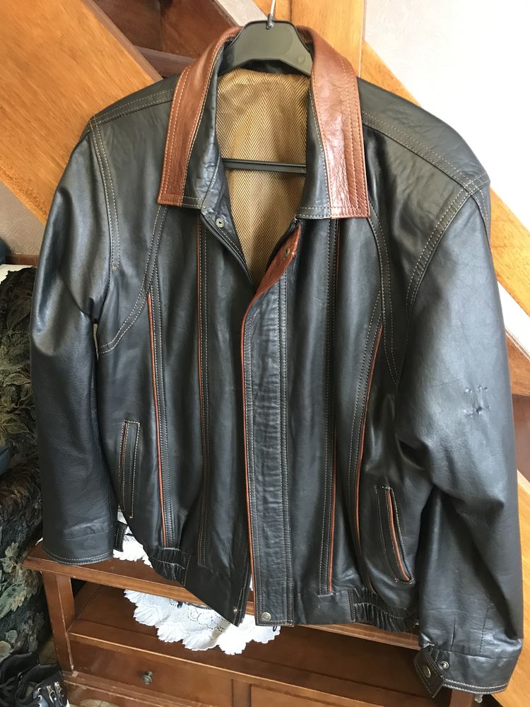 Blouson homme en cuir de veau 80 Desvres (62)