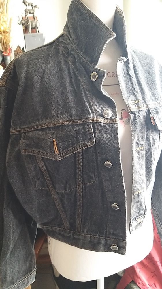 blouson jeans black d�lav� 20 Perpignan (66)