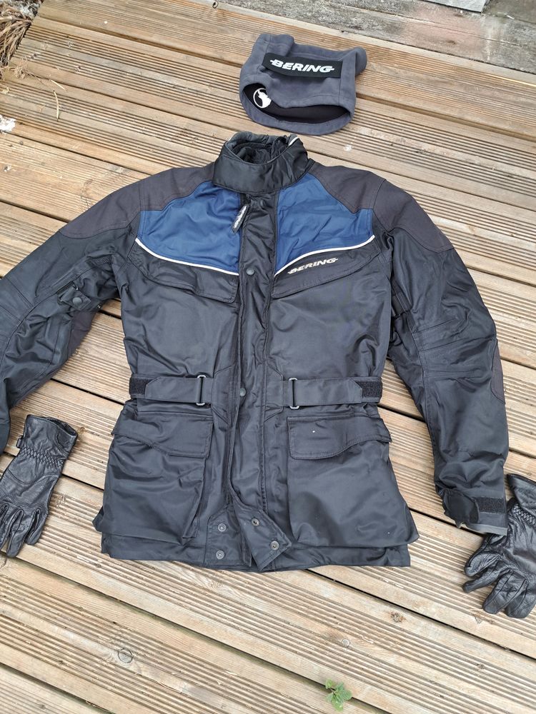 BLOUSON DE MOTO  + GANTS + CACHE COU+ 100 Lamarque (33)