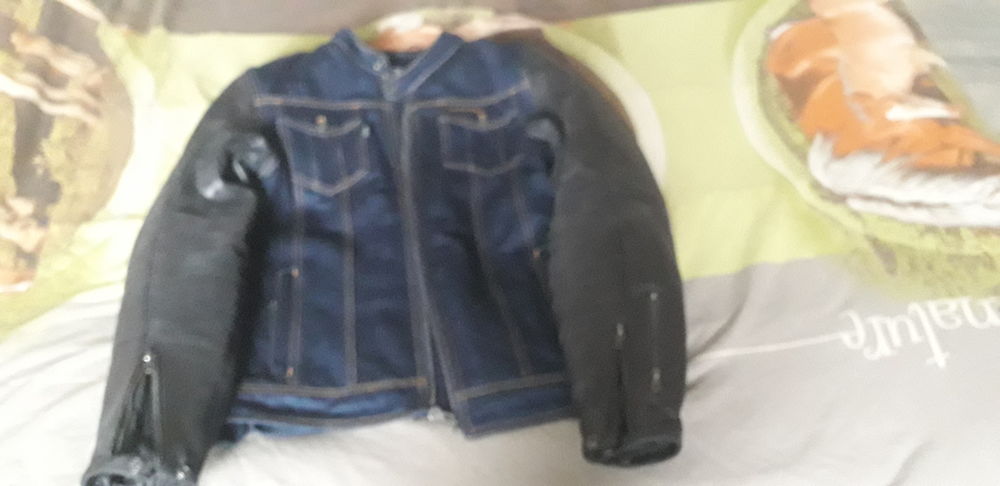 BLOUSON MOTO SEGURA GORDON NOIR/BLEU 150 Biollet (63)