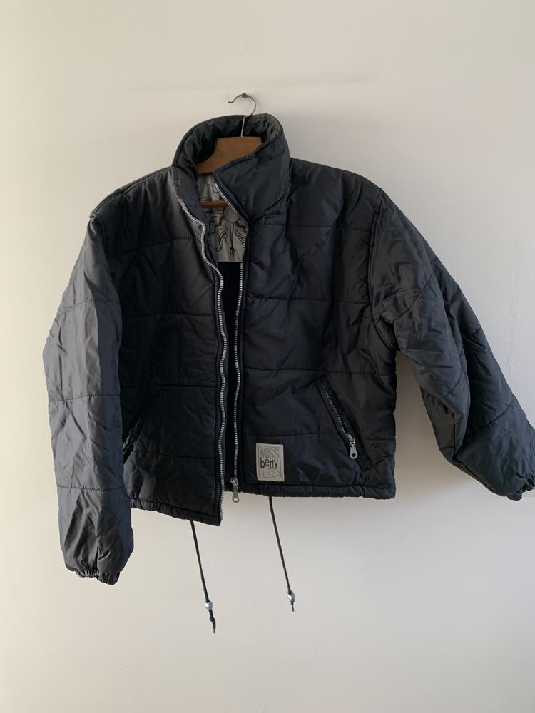 blouson noir miss betty doudoune 42/44 15 Rognac (13)