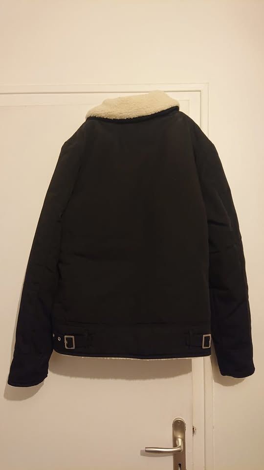 Blouson Schott NYC - Col Mouton Okla Noir 79 Perpignan (66)