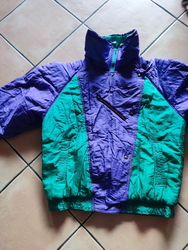 Blouson de ski vert et violet en excellent �tat 12 Meg�ve (74)