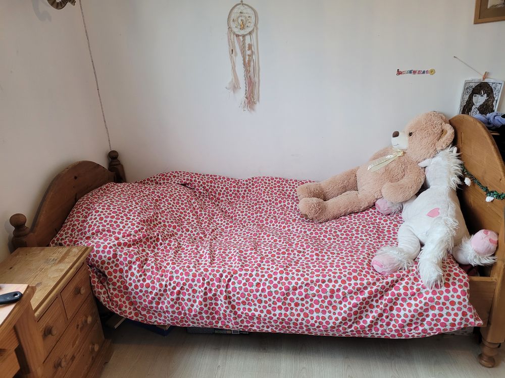 Lit en bois + table de nuit 0 Illkirch-Graffenstaden (67)