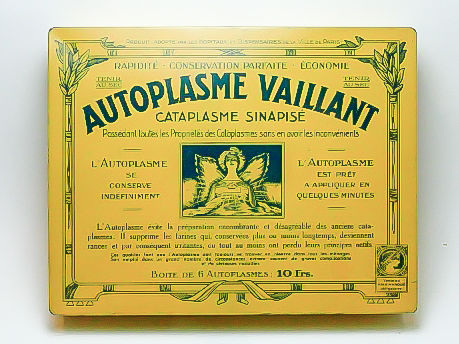 Boite en fer  Autoplasmes VAILLANT . 10 Montargis (45)