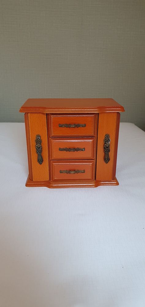 Bo�te � bijoux en bois avec tiroirs et portes, style vintage 12 Betton (35)