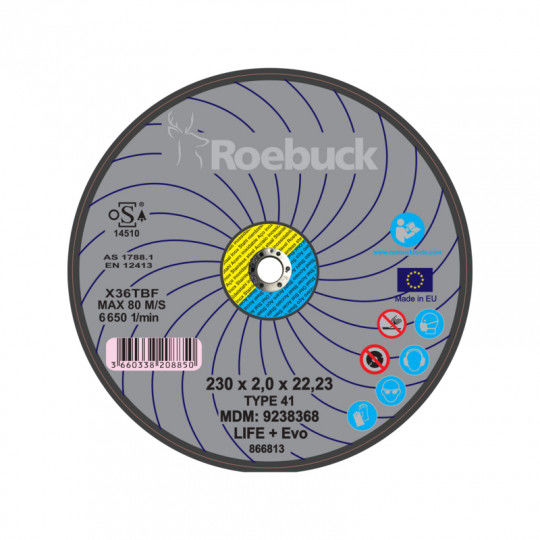 Par boite de 10 disques 230 x 2.0 mm a tronconner couper m�tal inox date 2025 35 euros la boite Disponible plusieurs boites DISQUE LIFE+ EVO - 35 Lens (62)