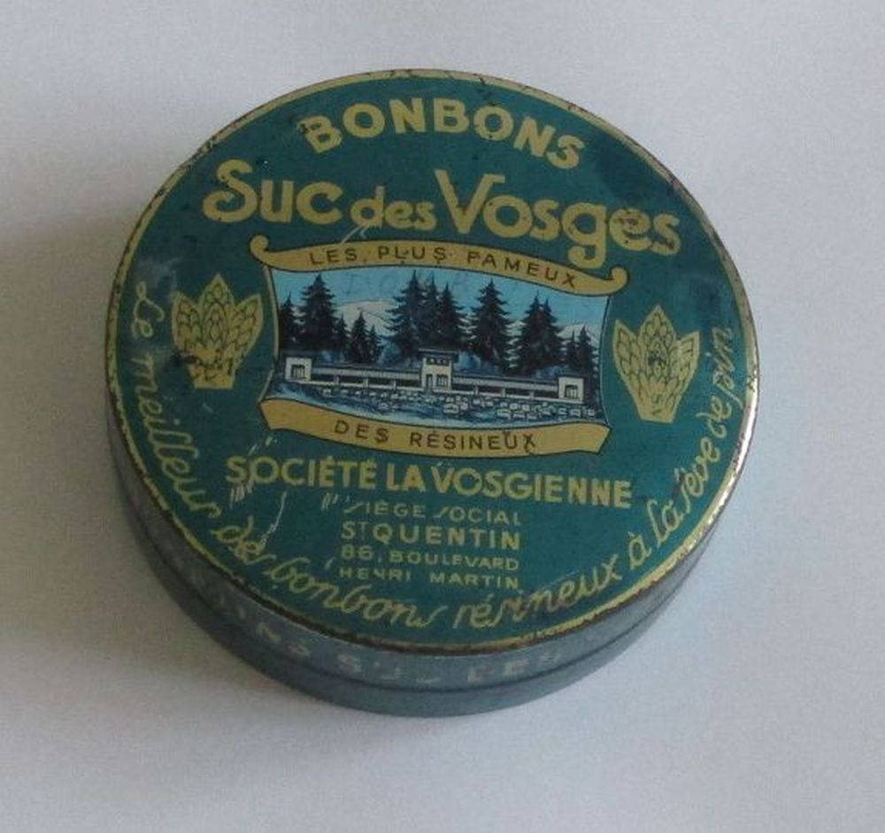  BOITE METAL ANCIENNE BONBONS  SUC DES VOSGES 4 Saint-Andr�-les-Vergers (10)