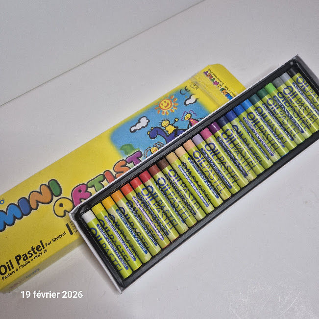 Boite neuve de 25 pastels � l'huile pour enfants ou �tudiant 5 Saumur (49)