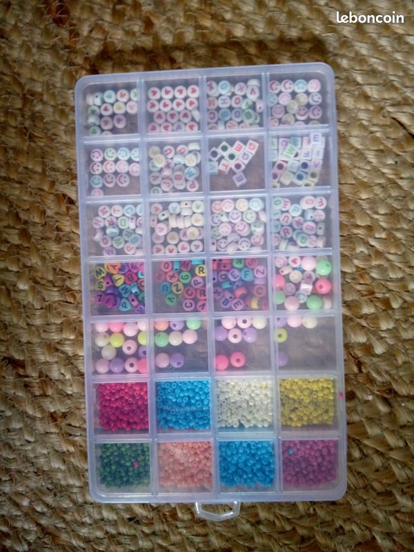 Bo�te de perles rondes et alphabet 5 Beauchamp (95)