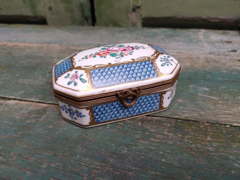 Boite Porcelaine de Samson D�cor Cie des Indes 70 Loches (37)