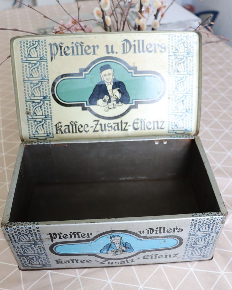 Bo�te publiciatire, m�tal, Allemagne ann�es 40 18 Saint-Dizier (52)