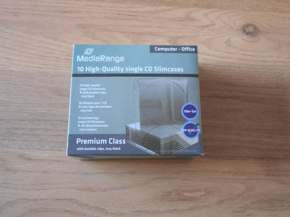 1 boite de 10 Slimbox pour 1 CD/DVD neuve 8 Retiers (35)