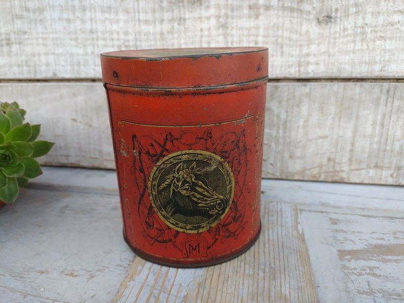 Boite T�le Farine Moutarde V�t�rinaire Cheval 25 Loches (37)