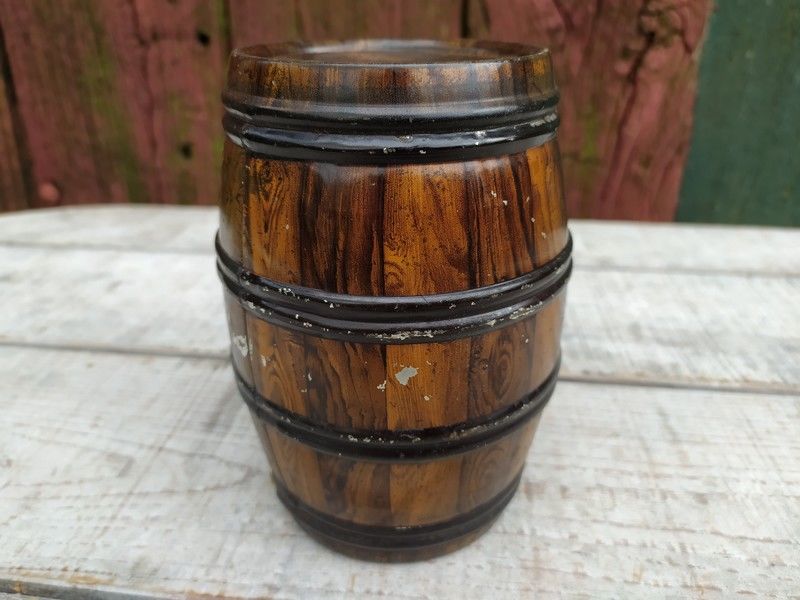 Boite T�le Publicitaire Tonneau Caf� Chicor�e PAUL MAIRESSE 39 Loches (37)