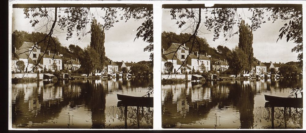 Boite 7 Vues Positifs St�r�os 6X13, Nemours, Seine-et-Marne 30 Loches (37)