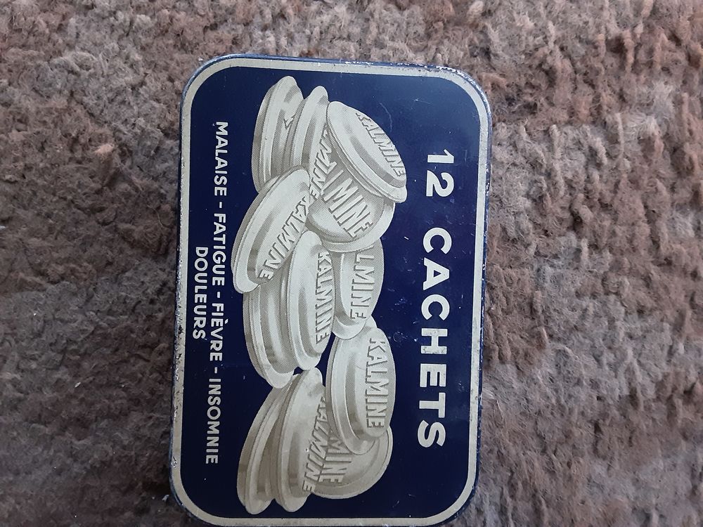 Lot de 7 bo�tes Publicitaires M�tal et bois; B�tise de Cambr 0 Tribehou (50)