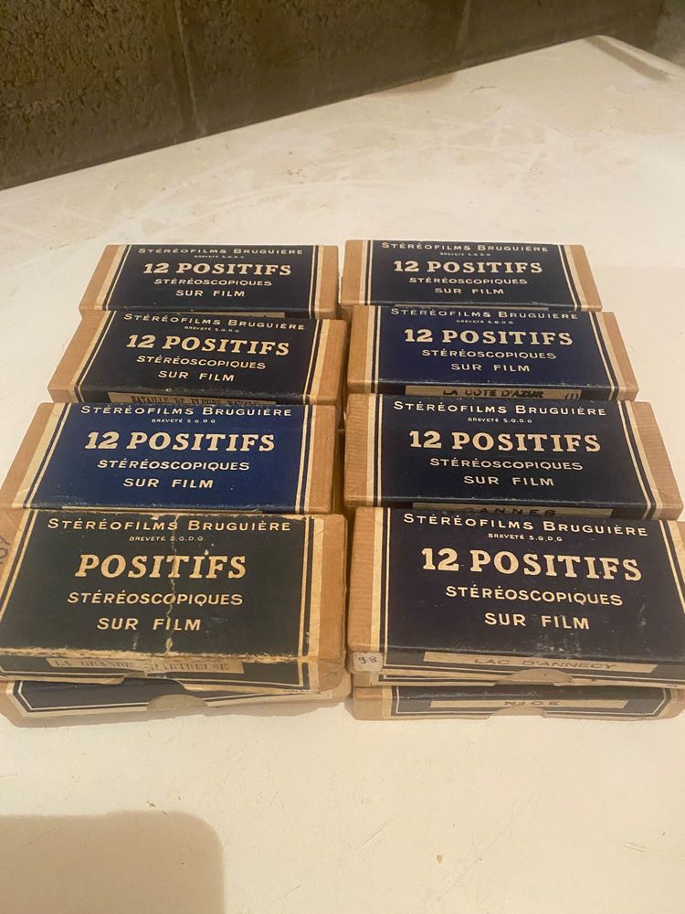 26 BOITES STEREOFILMS BRUGUIERE DIVERSES 60 Lamballe (22)
