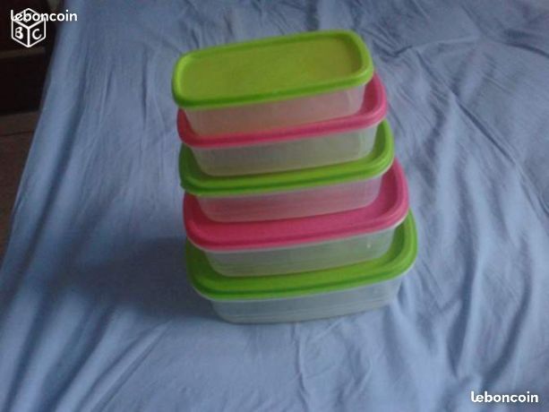 Lot 5 Boites Tupperware de Conservation 6 Enghien-les-Bains (95)