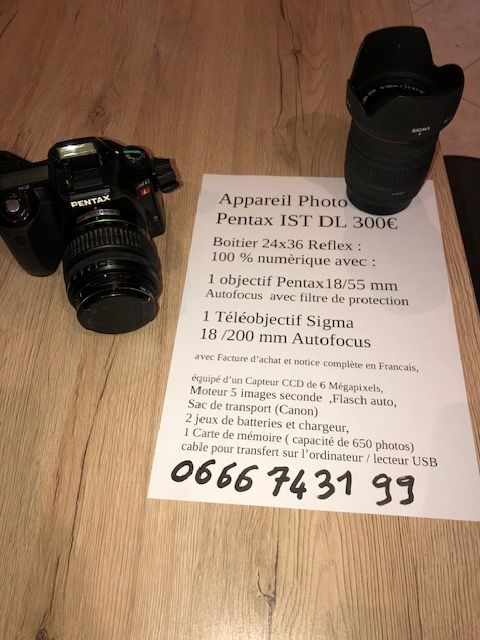 Boitier 24x36 Num�rique avec55 mm et t�l�objectif de 200 mm 300 Saint-Christol-l�s-Al�s (30)